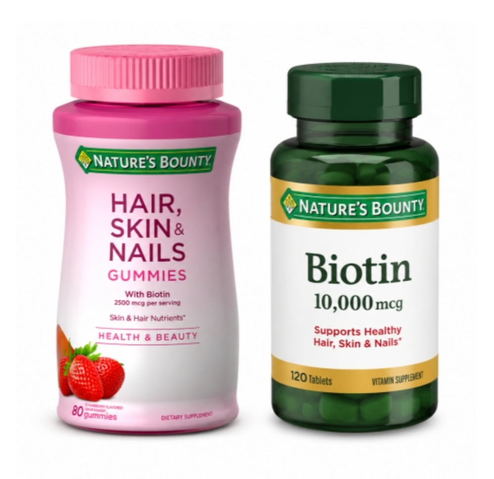 Combo Exclusivo Hair, Skin & Nails + Biotina 10,000 mcg
