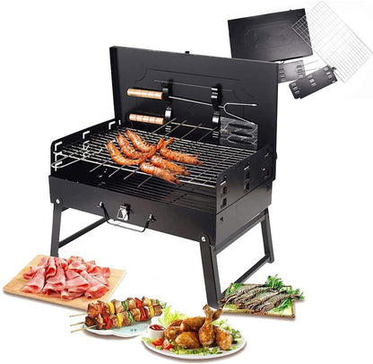 BBQ PORTATIL CON UTENCILIOS