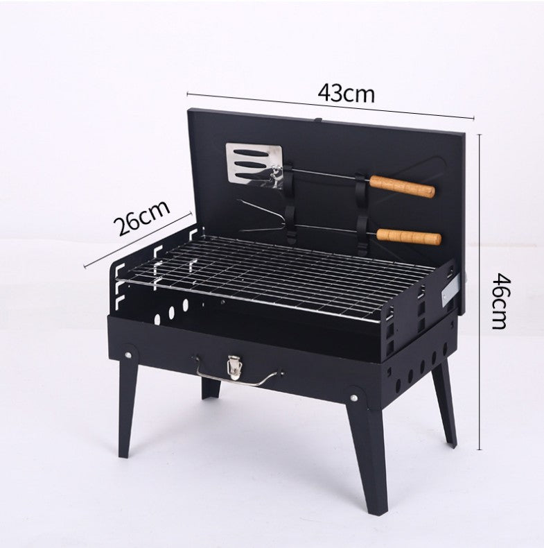 BBQ PORTATIL CON UTENCILIOS
