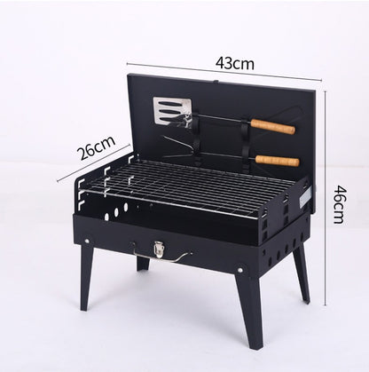 BBQ PORTATIL CON UTENCILIOS